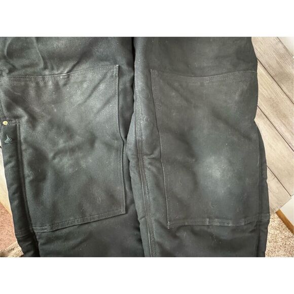Carhartt Men Quilted Leg Lined Warm Bib Overalls Black Biberalls 40 x 29 - Picture 9 of 15